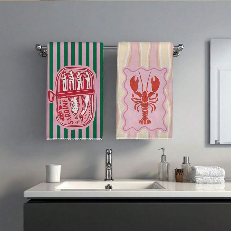 2Pcs, Pink and Green Striped S - đánh giá và giá Home Cooking Cookbook