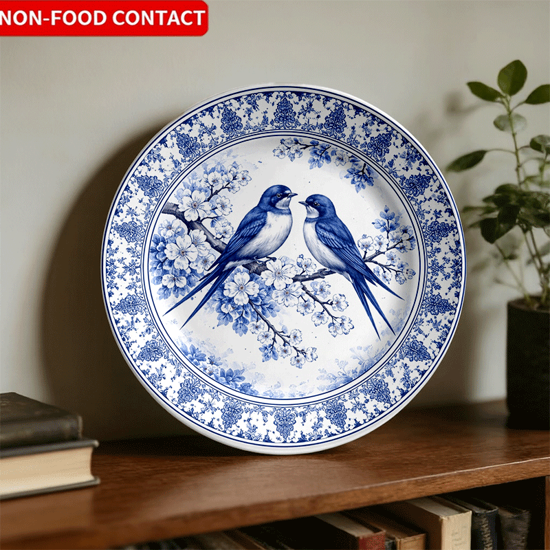 Decorative Plate with Blue-and - đánh giá và giá Home Cooking Recipes