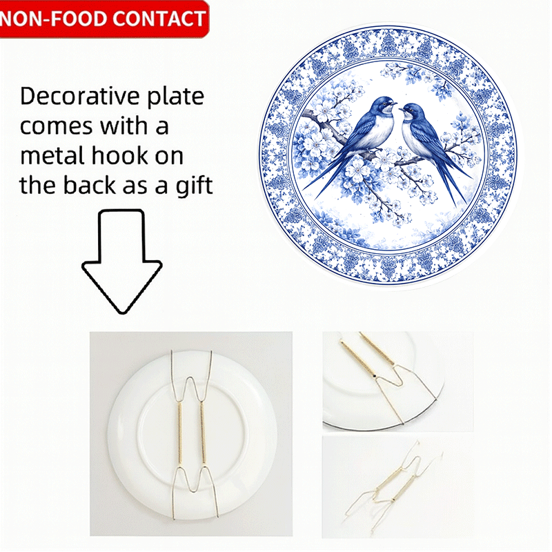 Decorative Plate with Blue-and - đánh giá và giá Home Cooking Recipes